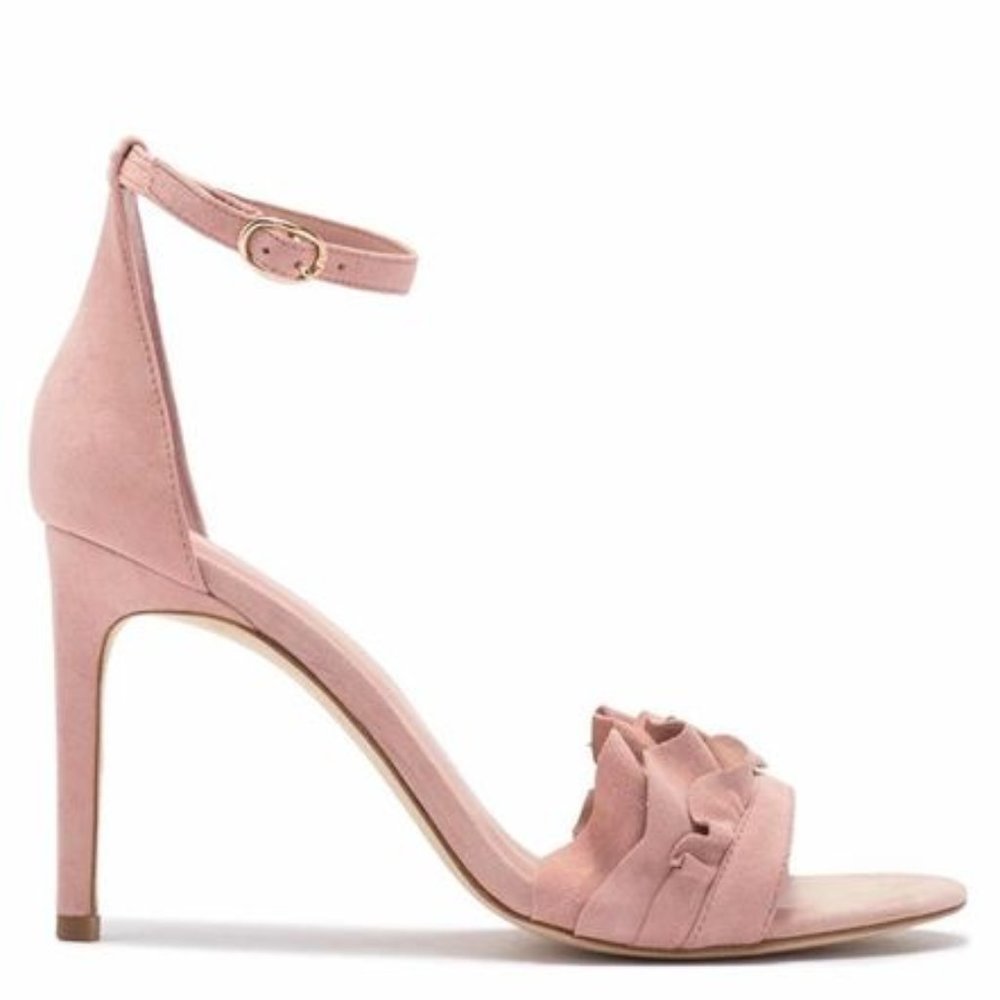 Joie Abigail Suede Heel Ballet Pink Sz 7.5
